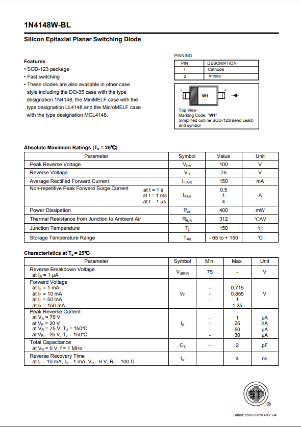 1N4148W-BL